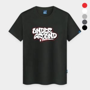 진마니아 언더그라운드 라운드 반팔티 빅사이즈 면 단체 43760_43760TS-535