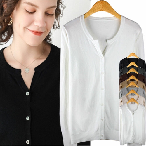 하얀비 주말1000원 WR5013부드럽고 따뜻한 울혼방 니트가디건