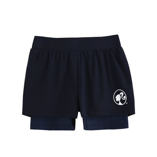 바비  여아 주니어 네이비 레깅스 레이어드보드숏 (BBAR7214K)