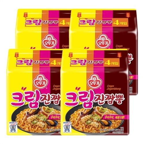 오뚜기  테이스터스초이스 크림진짬뽕 멀티 4입 4개 총 16봉