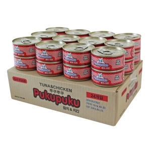 세일유통 뿌꾸뿌꾸 고양이캔 참치&치킨 80g