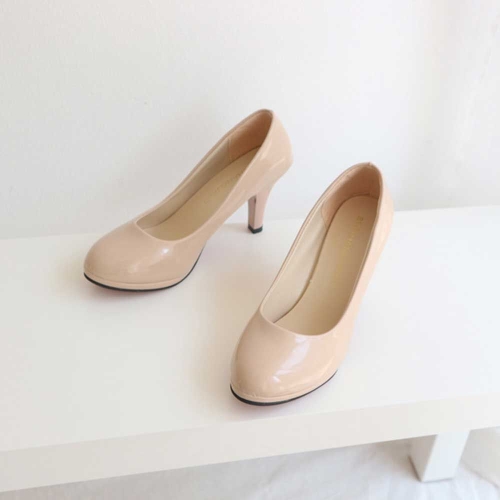  오피스룩 코디 패션화 에나멜 킬힐 기본 구두 스타일 W3E0265