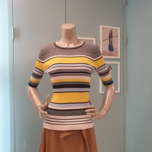 꼼빠니아 라운드 골지 니트티CAAU4-WSP020중앙로역점