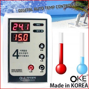 세원  냉각/히터 자동전환식 온도조절기 OKE-6428HC 3HP/3KW 이하 횟집/양식장/물탱크