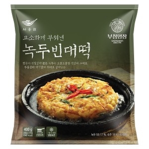 사옹원  깻잎전 400g 2 + 녹두빈대떡 400g 2 간식 간식 야식 간편식 즉석 반찬