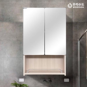 우리수도  전면거울 누드장 욕실장 수납장 500x800cm