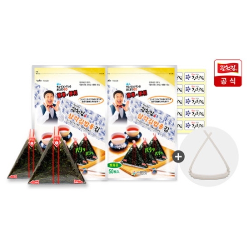 광천김  달인 김병만의 삼각김밥김(무조미) 100매
