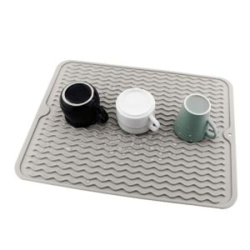 포커시스  실리콘 드라잉매트 그레이  실리콘 드라잉매트 컵건조대