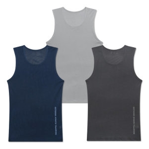 MR 주니어 런닝 에어로쿨 나염 남학생 머슬 3종세트