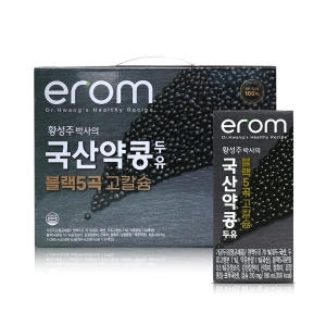 이롬 황성주 국산콩 두유 블랙5곡 고칼슘 190ml