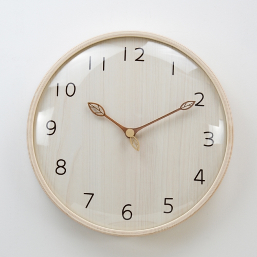 MJK  300 나뭇잎 무소음 벽시계