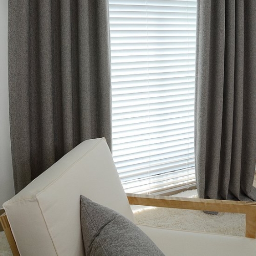 파라다이스홈 모던시크 암막커튼 그레이