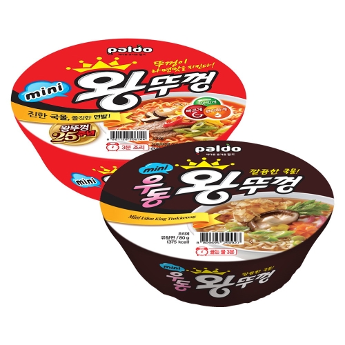 팔도  미니왕뚜껑8개 + 미니왕뚜껑우동8개