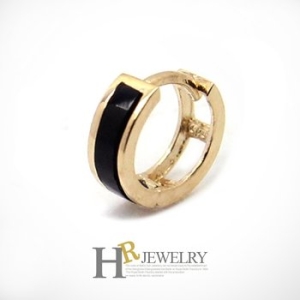 호림쥬얼리  14K HR 14K 모노 라운드 원터치 귀걸이 소 -1pcs  HGE177-3