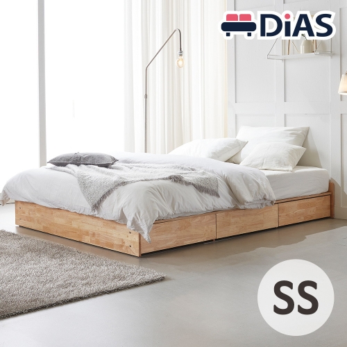 디아스침대 뉴 안단테 수납형 무헤드 원목침대 SS