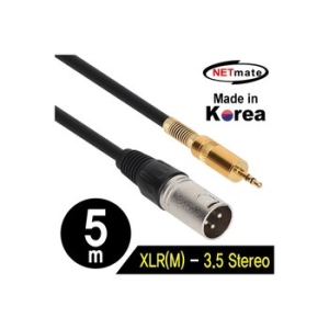 강원전자 NETmate 캐논 XLR(M)-3.5스테레오 케이블 [5m]