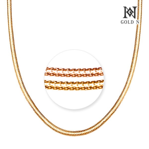 골드앤  18K 스네이크 몰딩밴드 목걸이