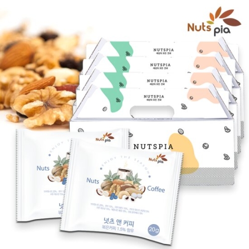 더원비앤에프  넛츠피아 넛츠 앤 커피 선물세트 20g 25개입