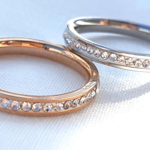 이어넥핸즈  써지컬스틸 화이트은하수 반지 실버 로즈골드  5633079