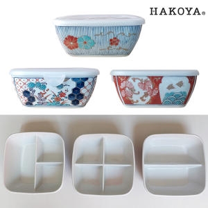 쯔비벨무스터 하코야 사각 나눔 도자기볼 2절 1P