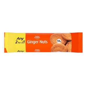  해피 쇼퍼 진저 너트 비스킷 대용량 Happy Shopper Ginger Nuts 200g 18팩