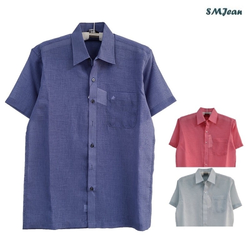 에스엠진 SMJ1311 남자 반팔 카라 셔츠 남방 린넨st. 남성 셔츠 여름