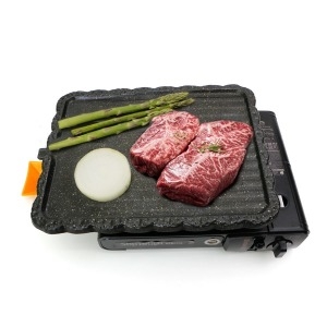 덕흥  두꺼운 7mm 주물 고기구이 사각 불판