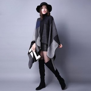 바이미 미 여성 숄 도브그레이 여성용 니트 어깨숄