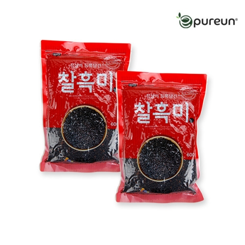 이잡곡이다 찰흑미 600g 2봉