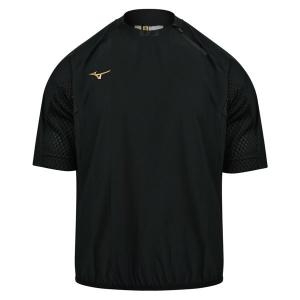 미즈노  프로 비트업 반팔바람막이 12XE1V8509BK 블랙