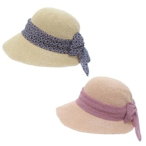 블루피오레 쉬폰 리본 지사 벙거지 모자 BFH997