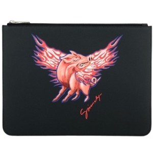 지방시 COCHON 레더 클러치백 BK600JK0J9 960 블랙