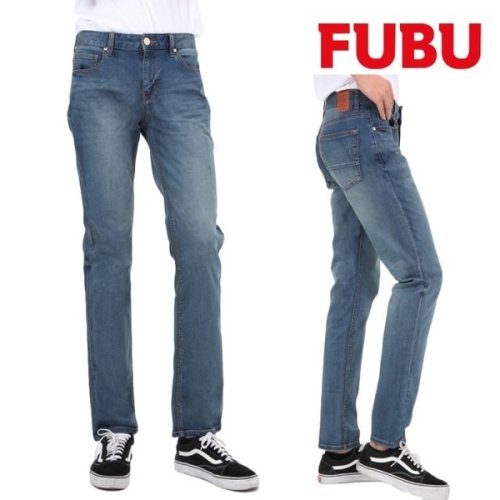 FUBU 홈쇼핑 남자 빈티지워싱 일자 청바지 FGM-U14ID