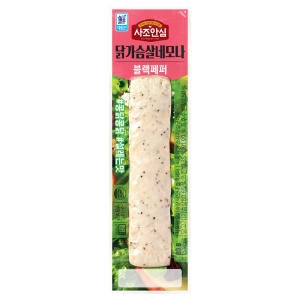 사조대림  닭가슴살 네모나 블랙페퍼 80g