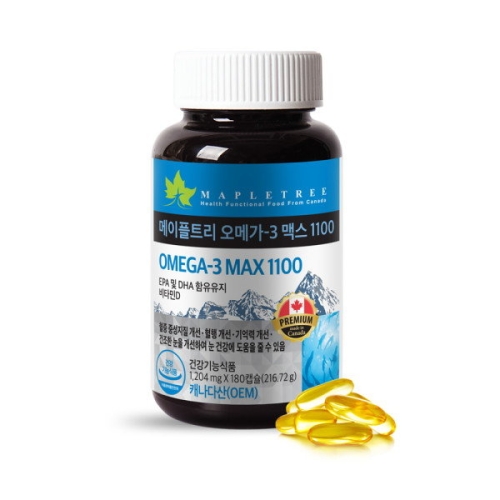 메이플트리 오메가3 맥스 1100 180캡슐