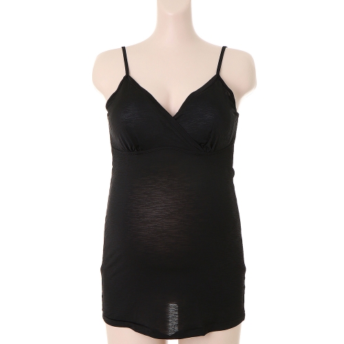 마더피아 블랙인견스트랍수유런닝RLG6031BK