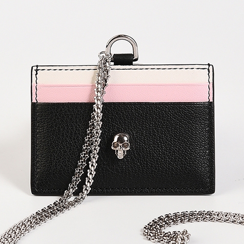 알렉산더맥퀸 SS20 skull chain credit card holder Small Leather Goods 648015 1JMHI..