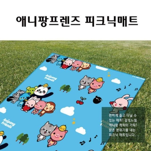 두리산업  애니팡 프렌즈 돗자리 키즈 XS (90x100cm)