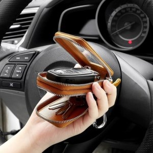 엠제이쇼핑 키홀더 지갑 브라운 열쇠고리 열쇠집 열쇠홀더 키지 W48EC7F