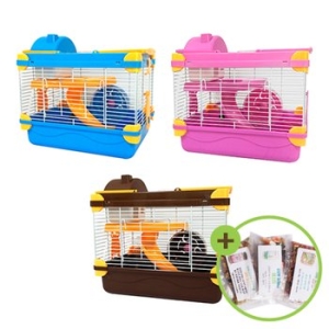 햄스터집 햄스터장 케이지 급수기 급식기 쳇바퀴 500