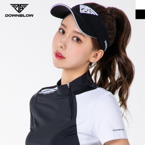 다운블로우 여성 로고포인트 골프 썬캡 모자 7002-1W