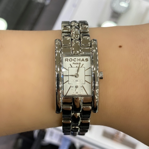 베르사체 알프레도 여성용 사각 메탈시계 RH9004LWCI