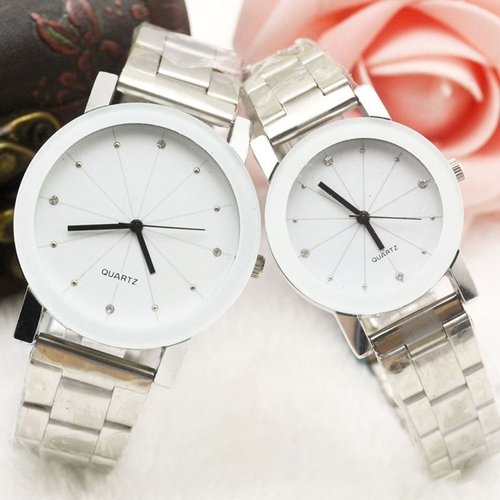 행복쇼핑emfla200214여자시계 20대시계 모던 패션 기하학 패턴 메탈 커플 시계 W5BA645