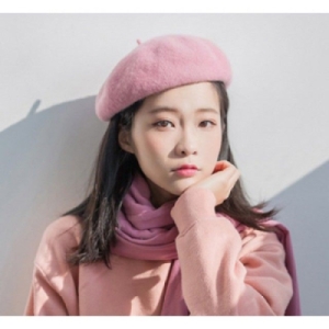 오너클랜 핑크돼지 양털모자 베레모 베레모 빵모자 W0BCC6C