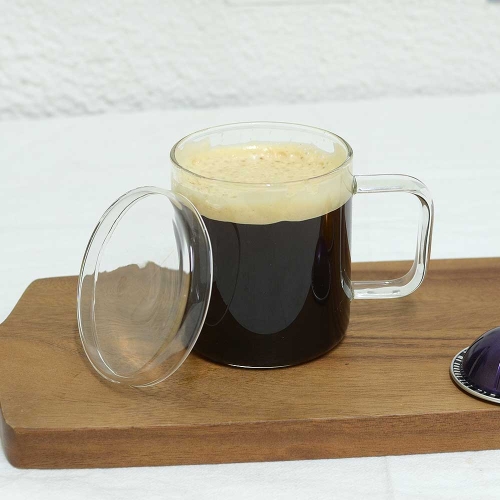 라이프스토리 내열 유리 뚜껑 머그컵 360ml