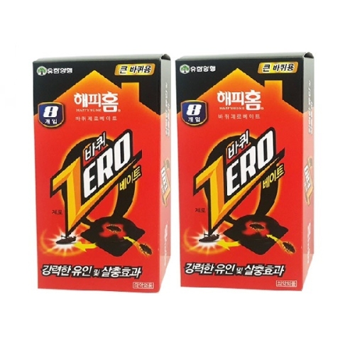 해피홈 바퀴제로베이트 큰바퀴용 8P 2개