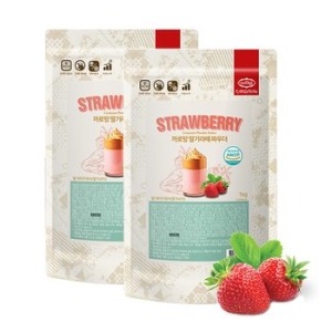 메가커피  까로망 딸기라떼 파우더 1kg 2개세트