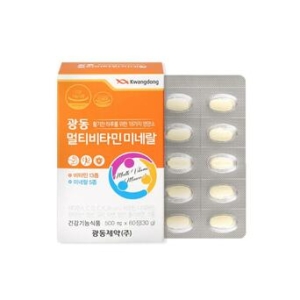 광동제약 멀티비타민 미네랄 500mg 60정