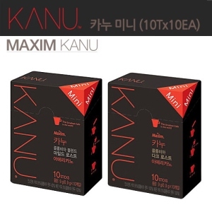 동서식품 카누 미니 콜롬비아 다크로스트 아메리카노 50개입 + 마일드 로스트 아메리카노 스틱 50개입