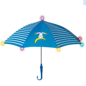 LED불빛 아동우산 반달토끼 안전 색상선택